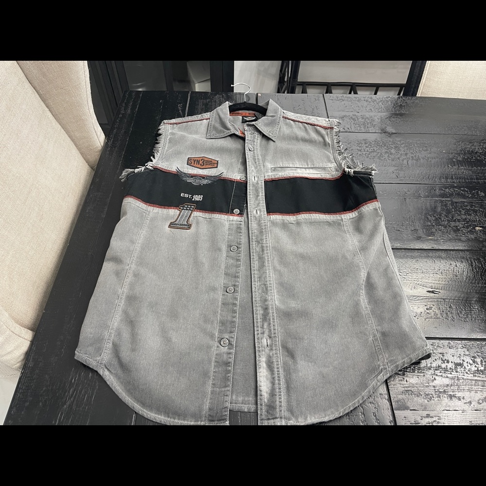 Various Harley Sleeveless Motorcycle Shirts